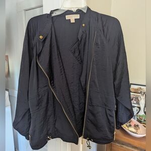 Black Michael Kors Bomber Jacket
